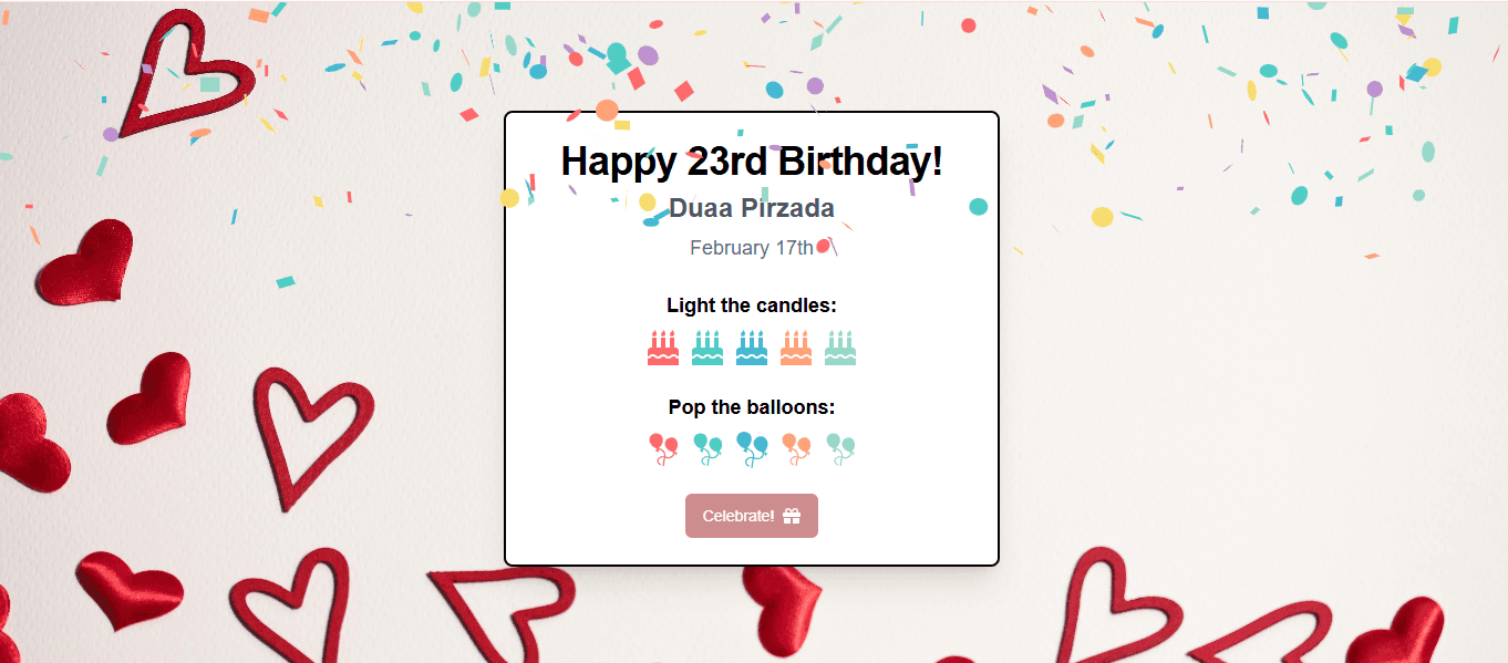 Birthday Wish App