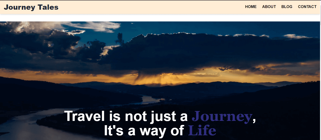 Dynamic Travel Blog