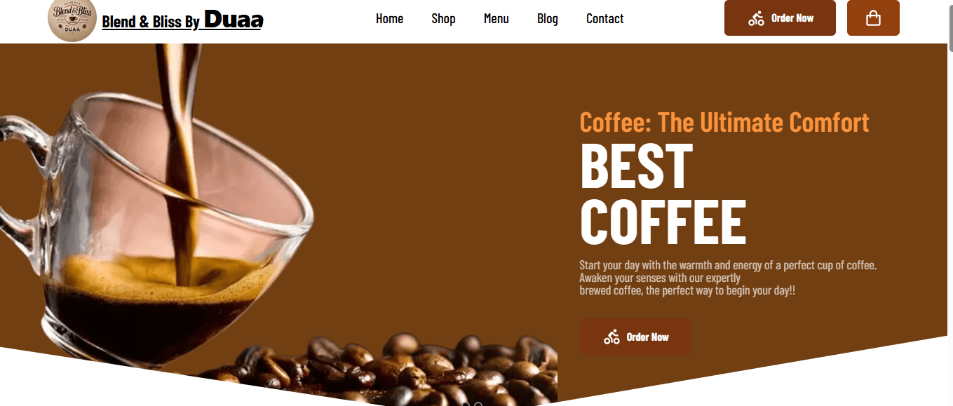 Coffee Shop Website
